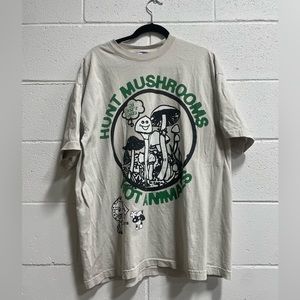COPY - Online ceramics “hunt mushrooms not animals” t shirt new without tags si…